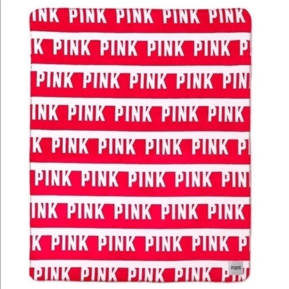 NEW Victoria Secret Logo Throw Blanket RARE - Picture 5 of 6